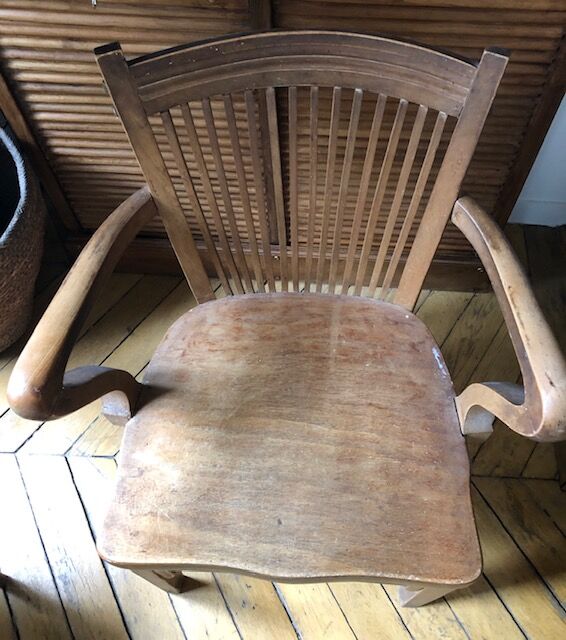 Vintage 1950s wooden chair