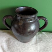Vase en poterie de Nehou signé Hamel