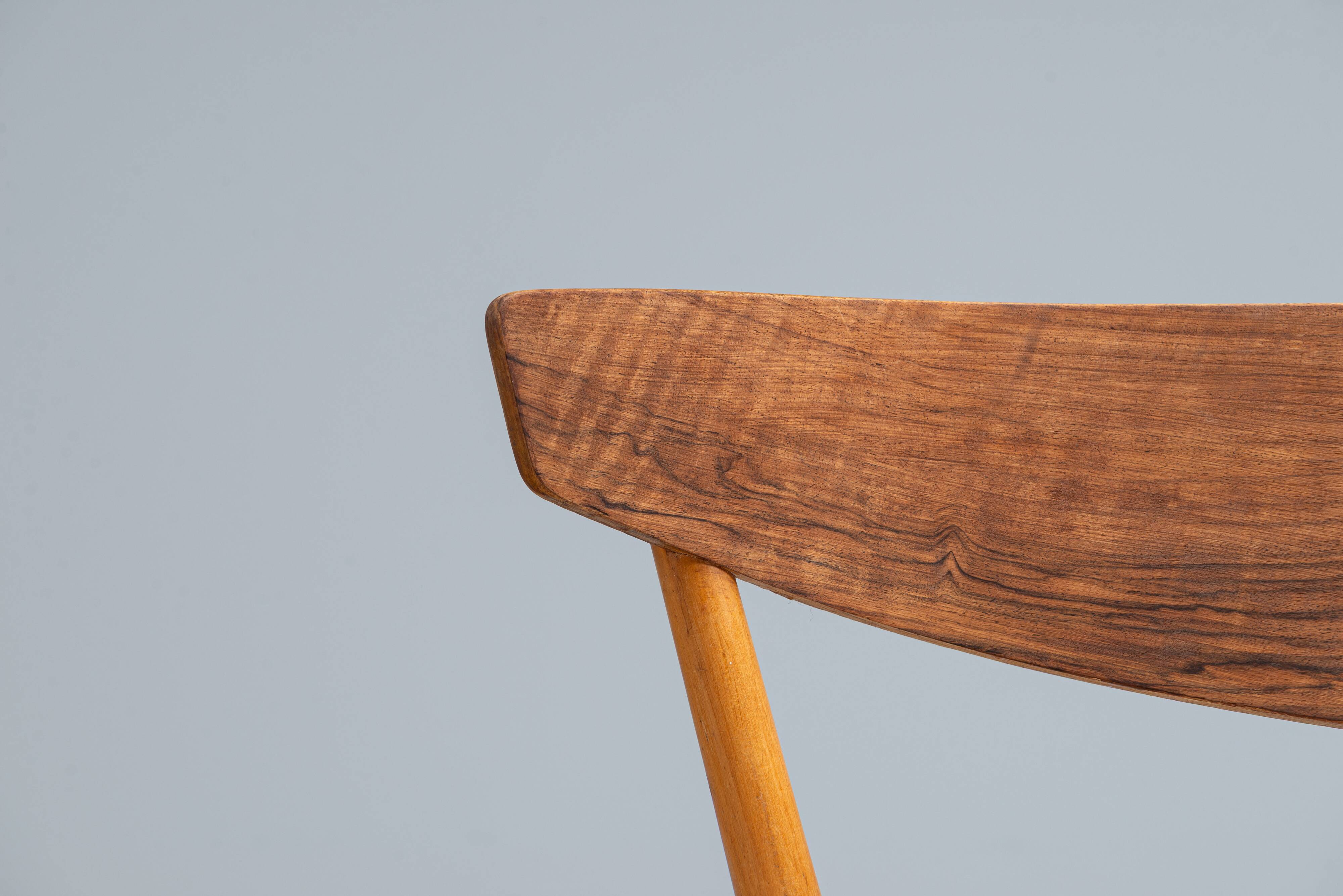 Set of four Helge Sibast No. 7 dining chairs