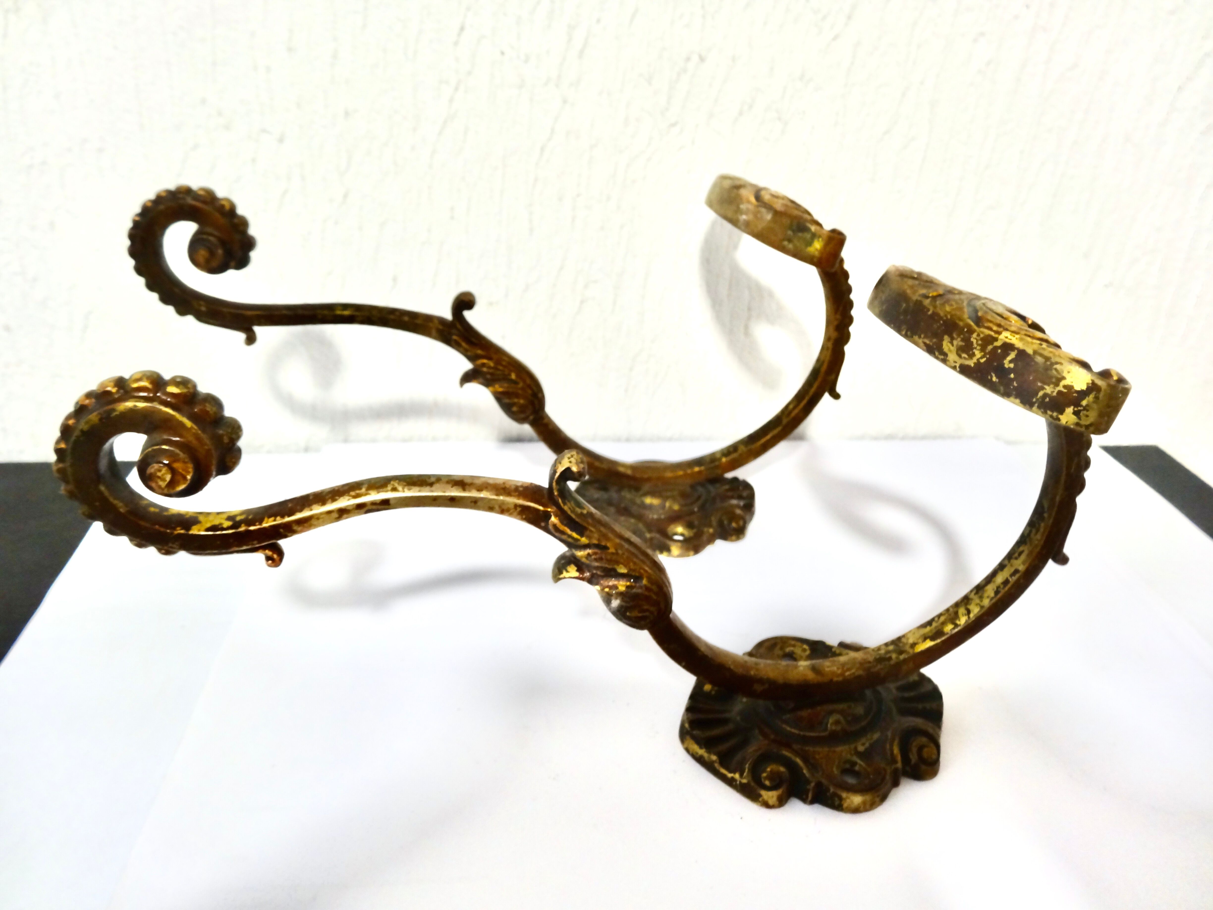 Bronze coat hanger pair