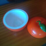 Vintage orange ice bucket - 70s