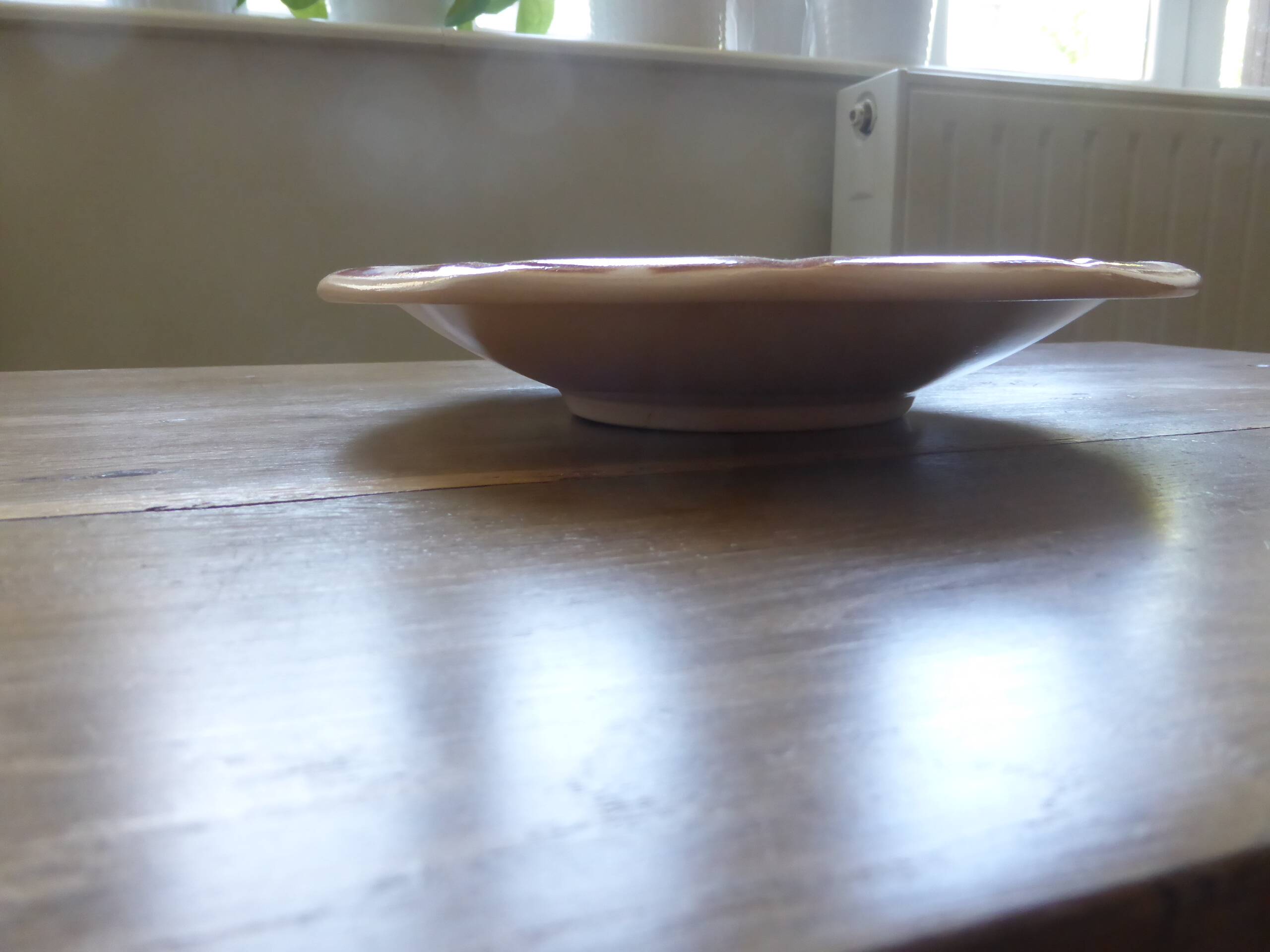 Round calotte dish Digoin Sarreguemines 200850