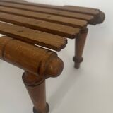 Small bench, slatted footrest