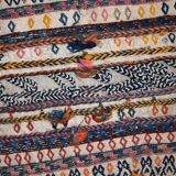 Ancient Persian Sumak handmade carpet 55cm x 100cm 1940s - 1C399