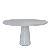 Eros table by Angelo Mangiarotti – White Carrara marble, 1970s