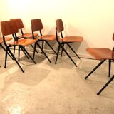 Industrial dining chairs by Marko, model Compass Leg