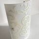 Polished and screen-printed glass sconce by eglo