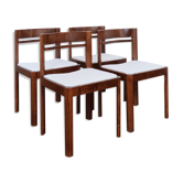 4 modernist cream chairs