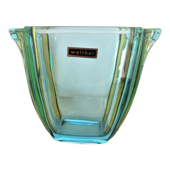 Art Deco glass vase Walther Glass