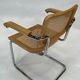 Chaise Cesca modèle Marcel Breuer avec accoudoirs B64