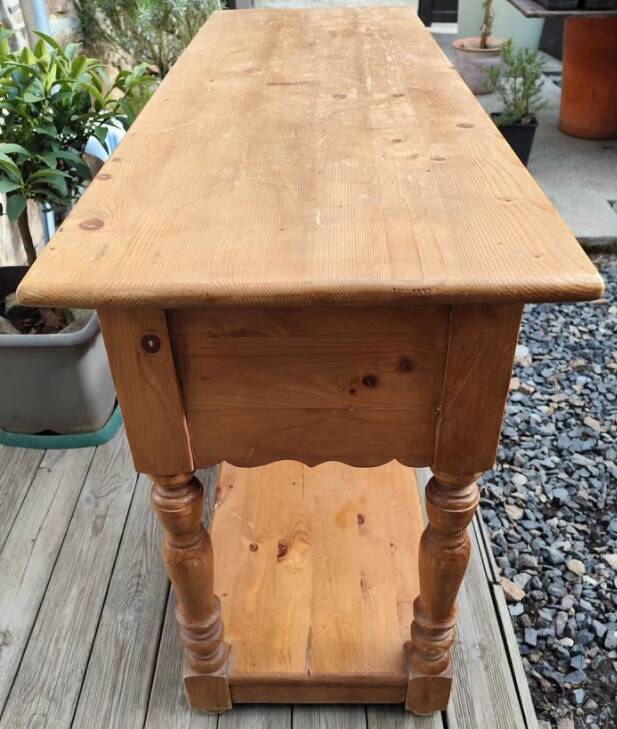 Small drapery table