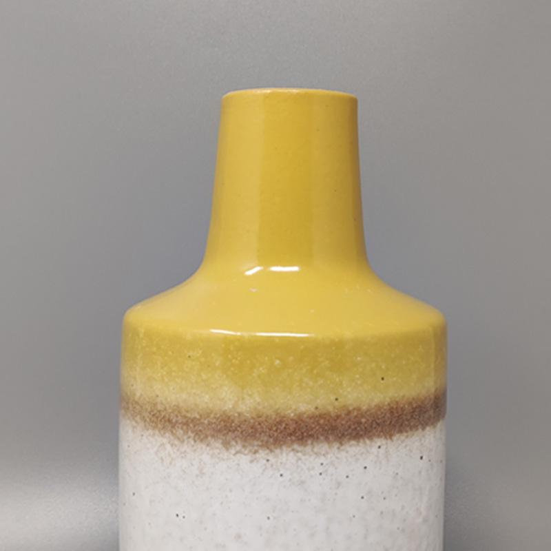 1970s Vase in Ceramic by F.lli Brambilla. Made in Italy