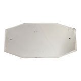 Ancient octagonal mirror beveled and stitched
