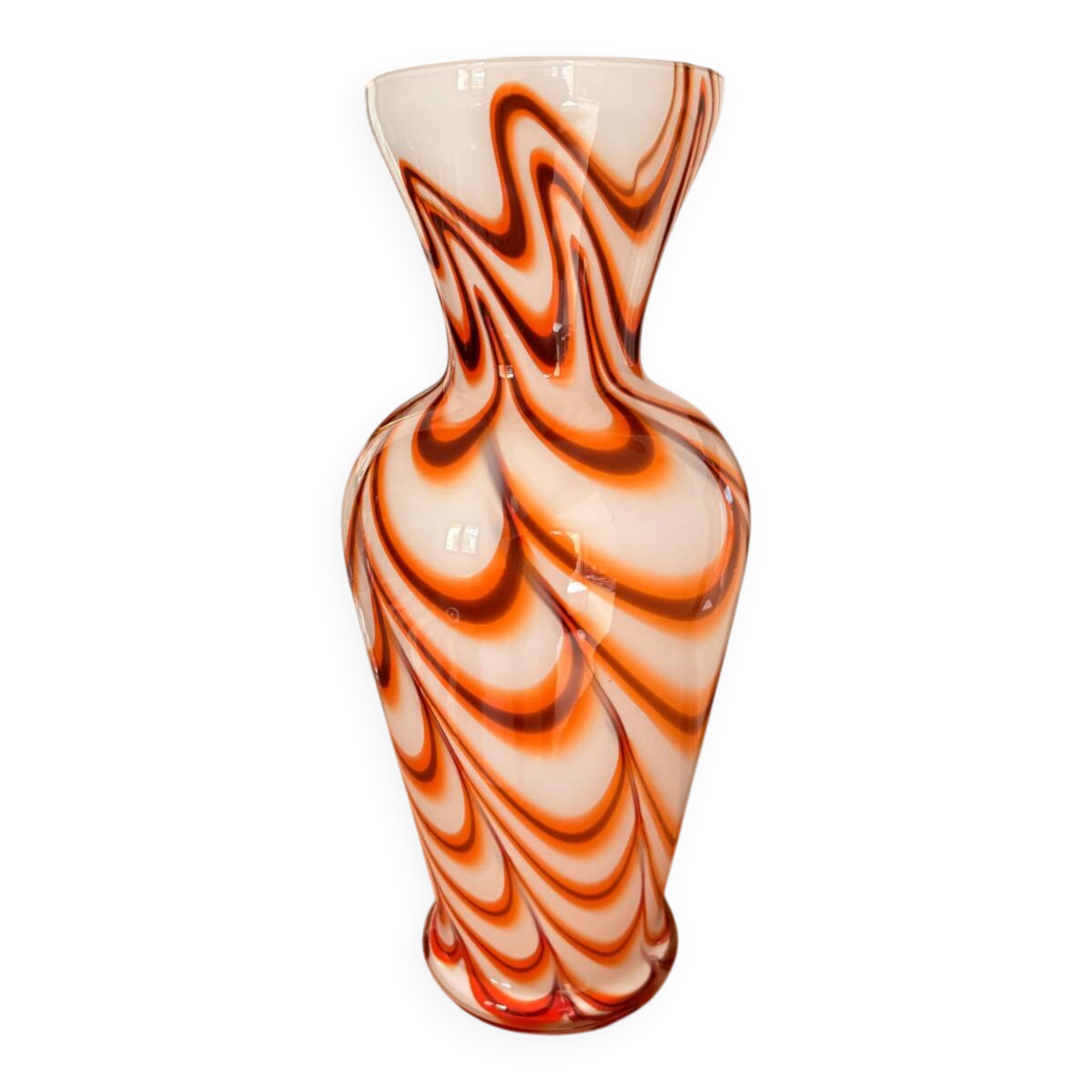 Grand vase en opaline marbrée — Style Pop Art Florentine — Années 7