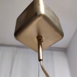 Orange Murano Glass and Brass Pendant by La Murrina, Italy, 1980s