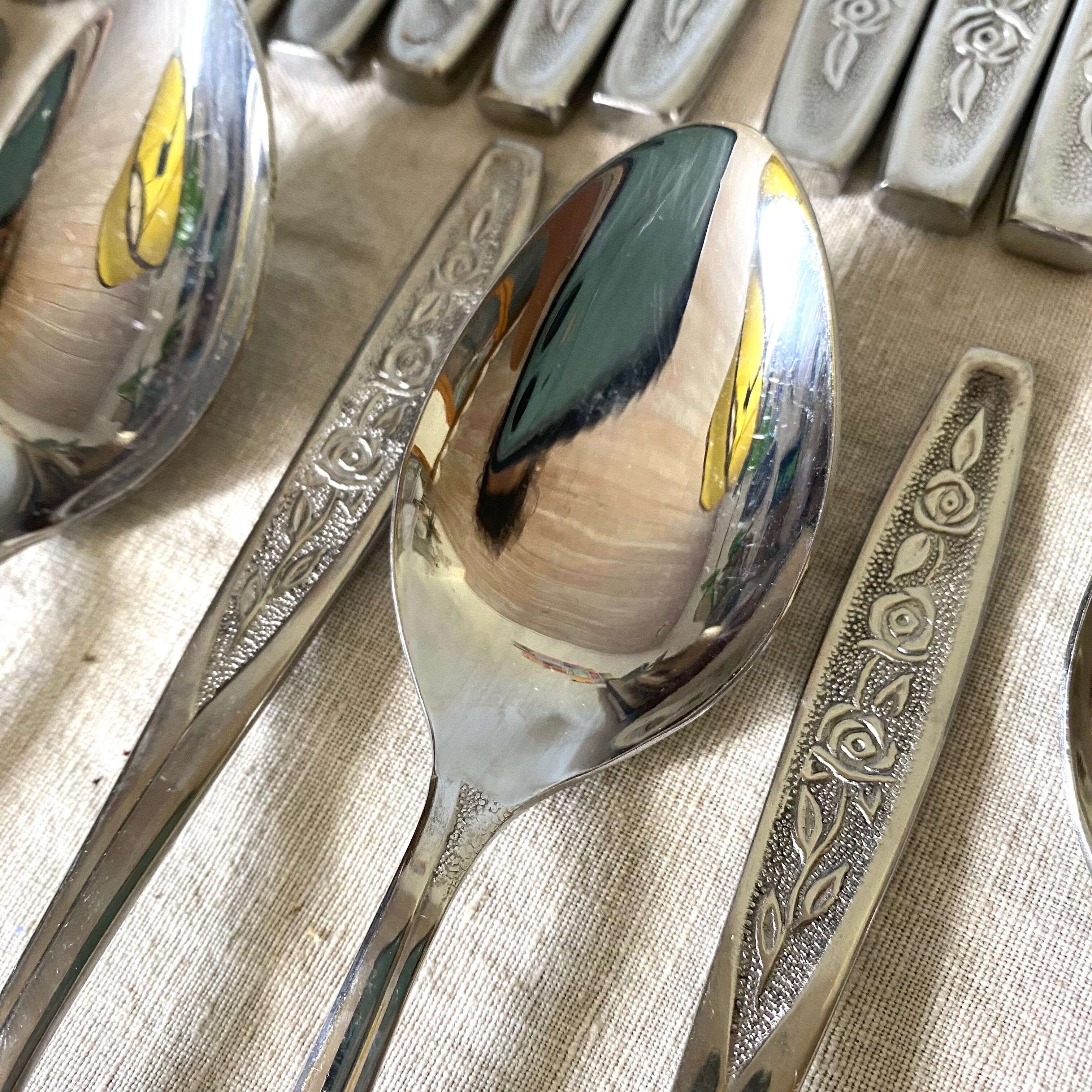 Stainless steel housewife 60s, table cutlery