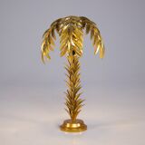 Lampe palmier dorée or
