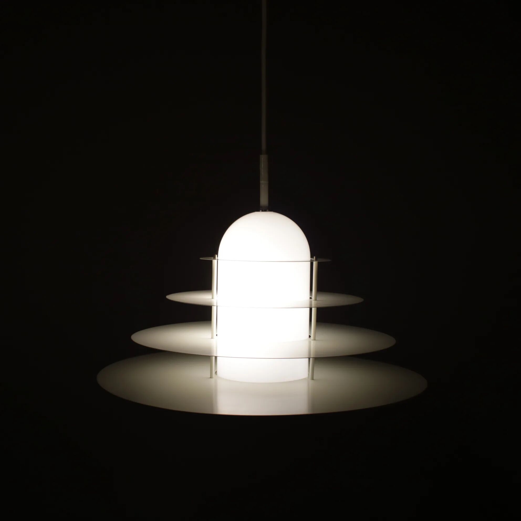 1980s “B1017” hanging lamp by André Rotte for Raak, Netherlands