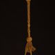 Antique Liberty Alabaster Candlestick, Brass Structure 1940s