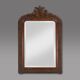 Louis Philippe mirror in plaster and wood with handcrafted decorations, France ca. 1900