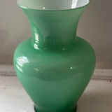 Vintage green opaline vase