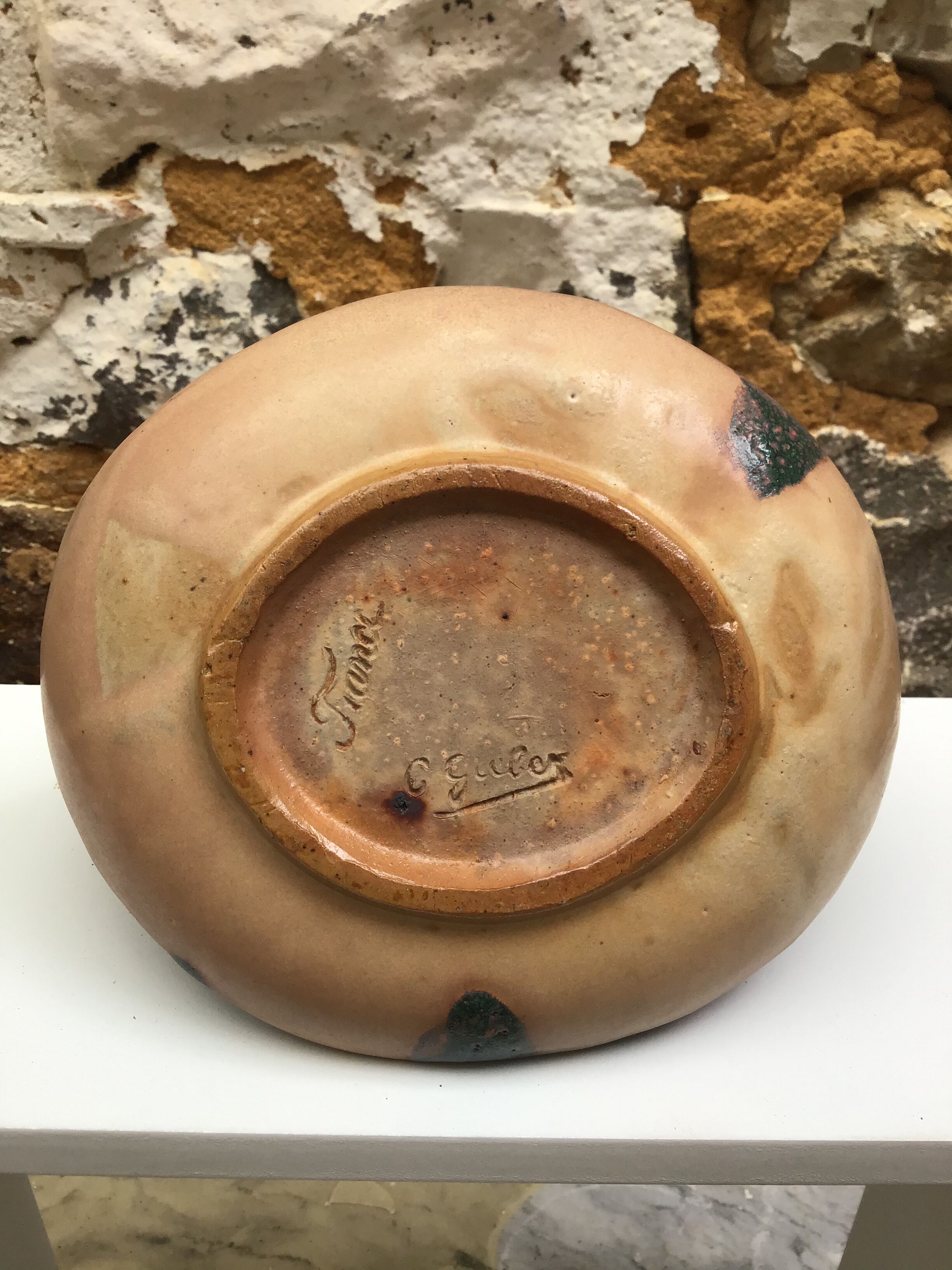 Charles Greber Beauvais sandstone vase