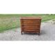 19th Century Walnut and Brass Commode, 3 Drawers
