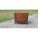 Commode 3 tiroirs en noyer et laiton, 19ème s.