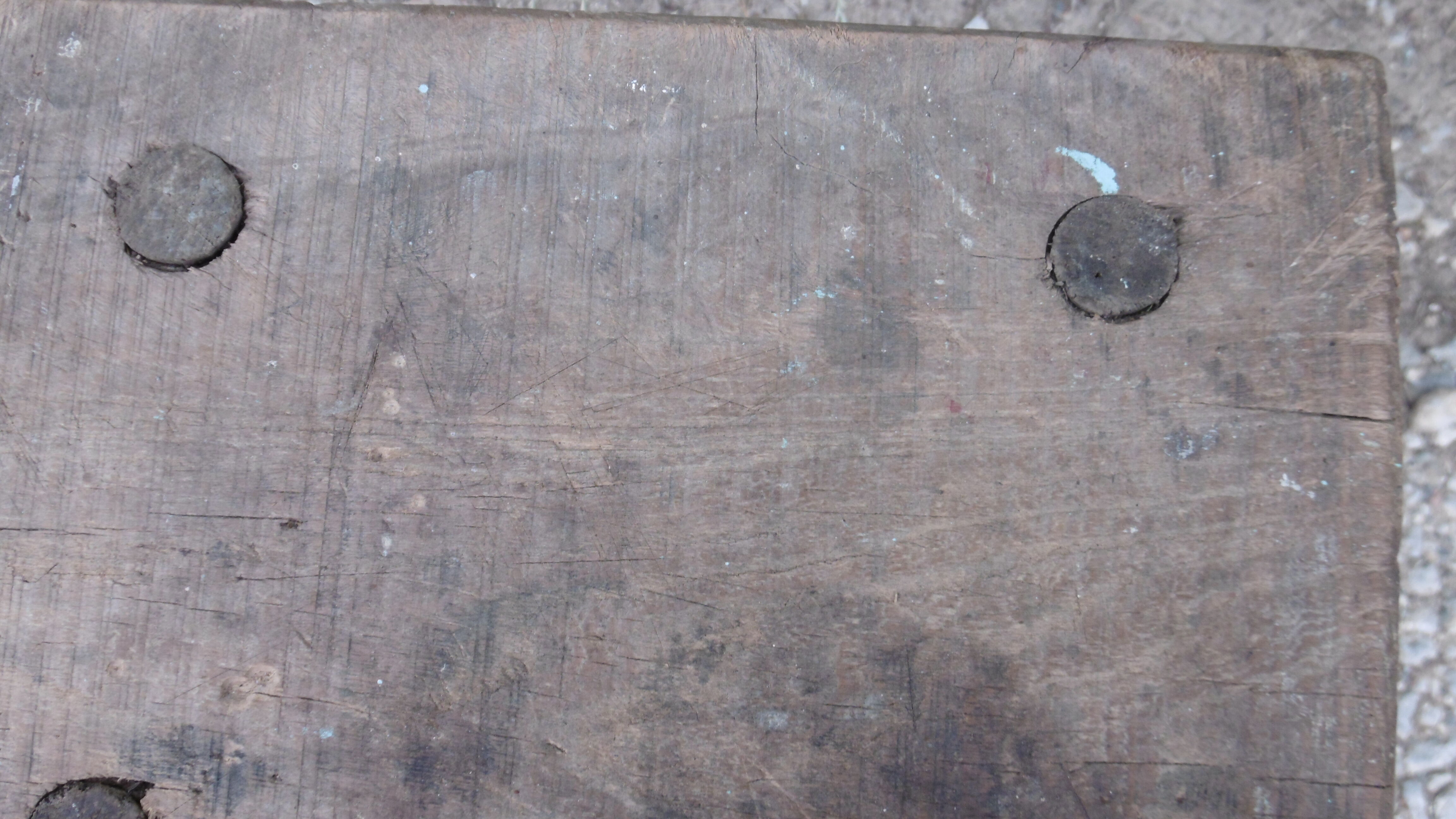 Rustic solid wood tab