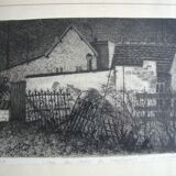 Gravure épreuve d'artiste située et signée