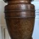 Pair of art deco wooden lamps