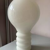 Vintage 70s “bubble” lamp, white glass