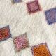 Moroccan Berber carpet Azilal ecru with small colored diamonds 275x212cm