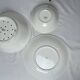 GIEN, strawberry draining bowl and earthenware dishes, 20th century