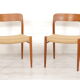 2 dining chairs model 75 by Niels Otto Moller 50/60