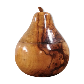 Boîte poire en bois