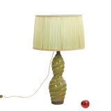 Twisted ceramic lamp, 1950s