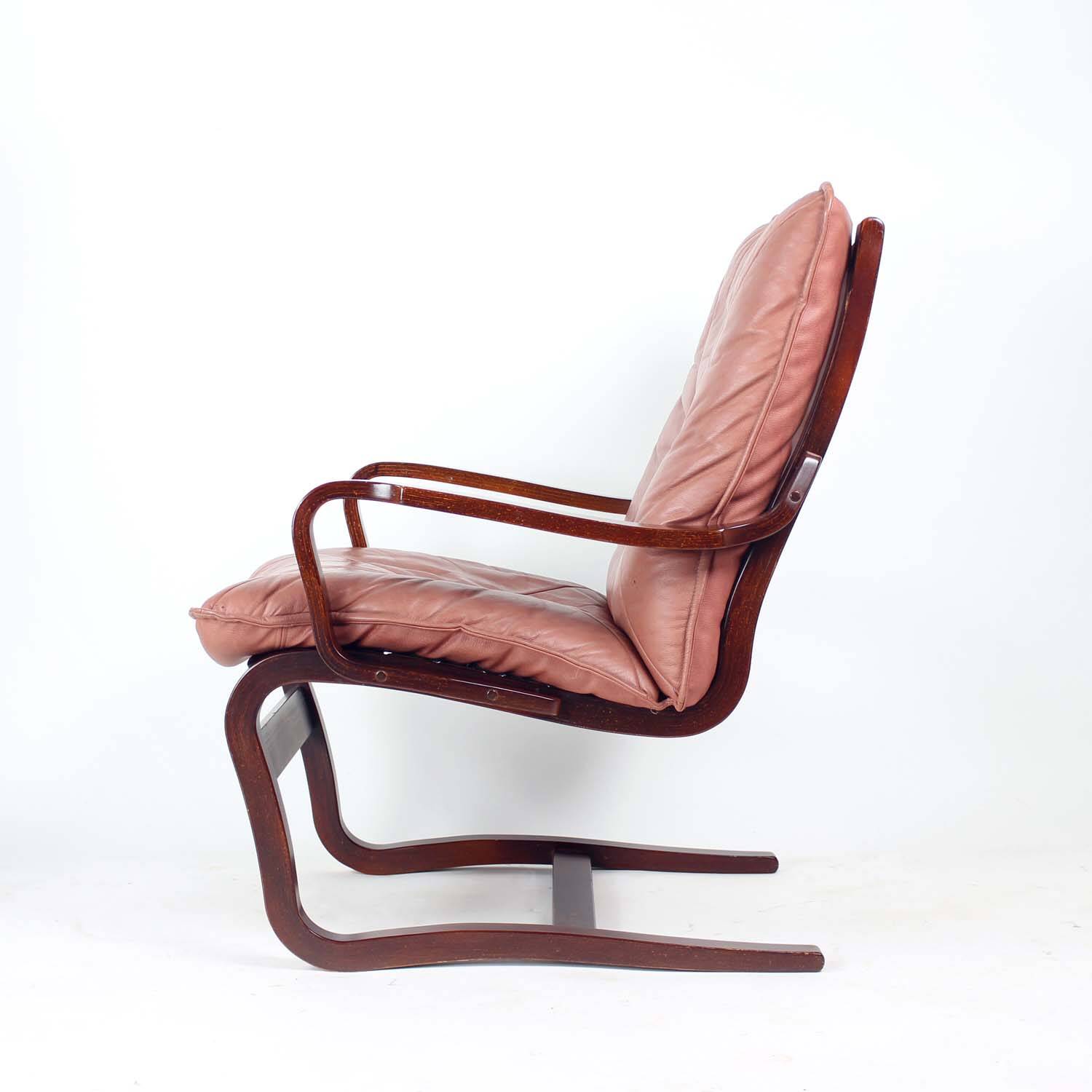 Fauteuil élégant de style danois moderne, par J.M. Birking & Co., Copenhague