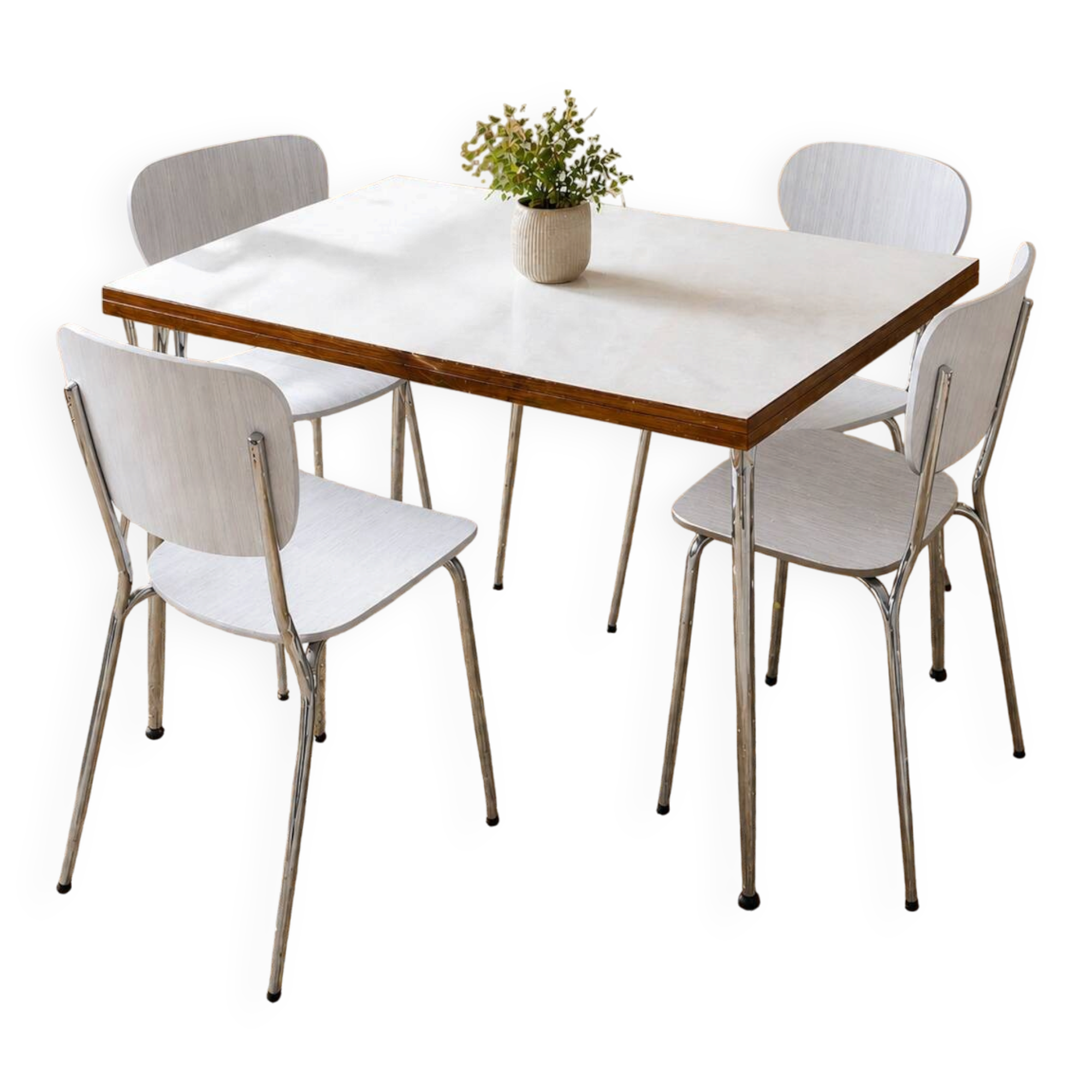 White Formica Kitchen Table - Keller - Very good condition