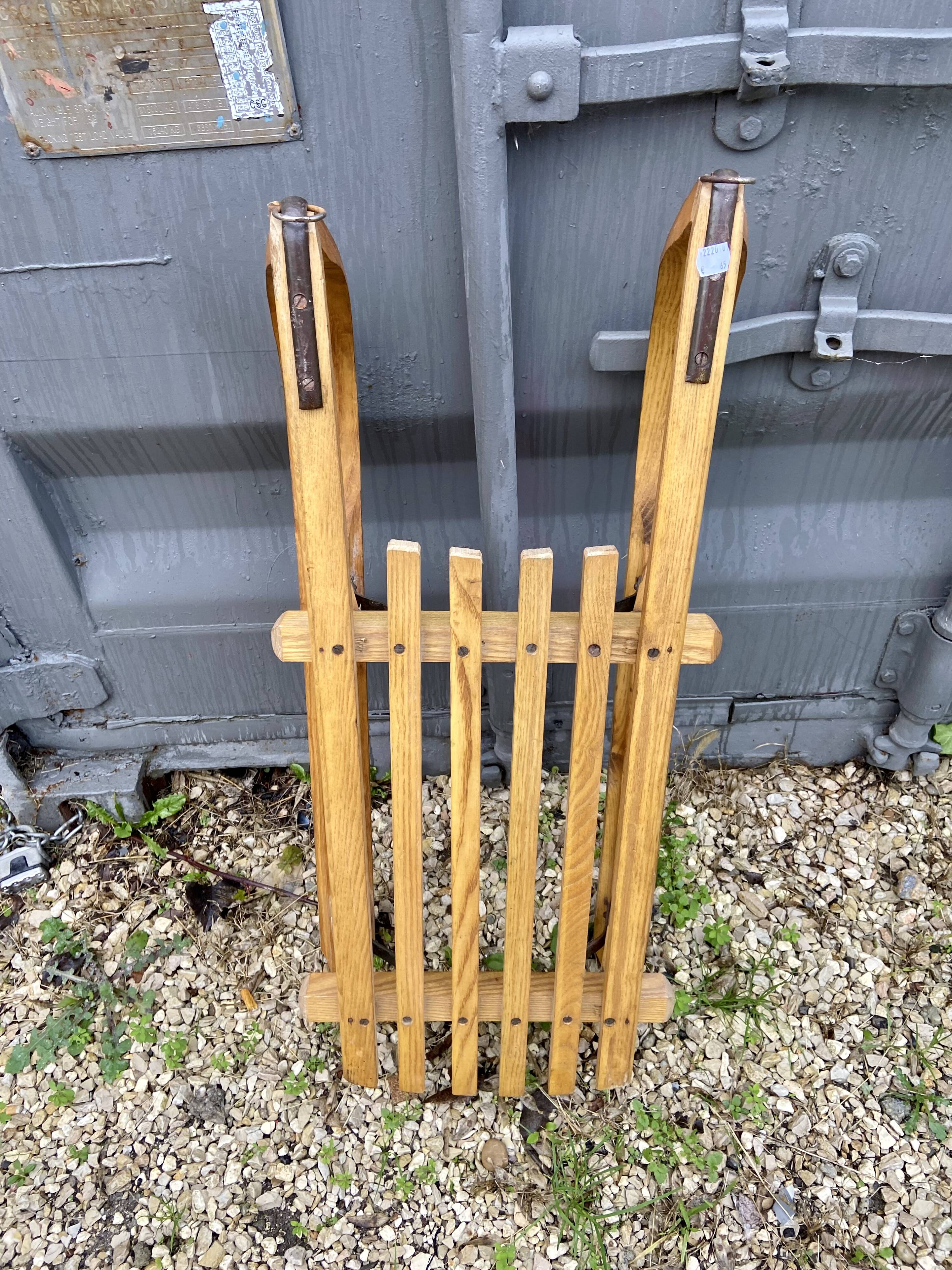 Old wooden sledge