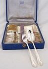 Cailar Bayard, 12 dessert spoons, 24 pieces model Contours.