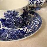 Service à thé/café ancien Villeroy et Bosh motifs Asie bleu
