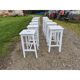 Set of 13 wooden bistro stools
