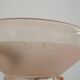 Vintage pink glass lamp with 3 cord hangers and pink ceiling 5001.