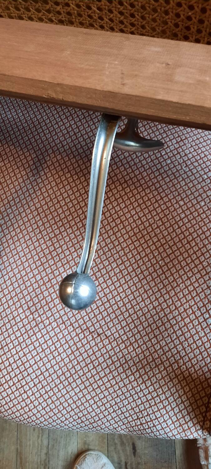 Wall-mounted coat rack with 5 hooks