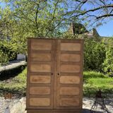 Renovated antique wooden wardrobe