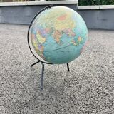 Vintage globe taride 1960 tripod world map