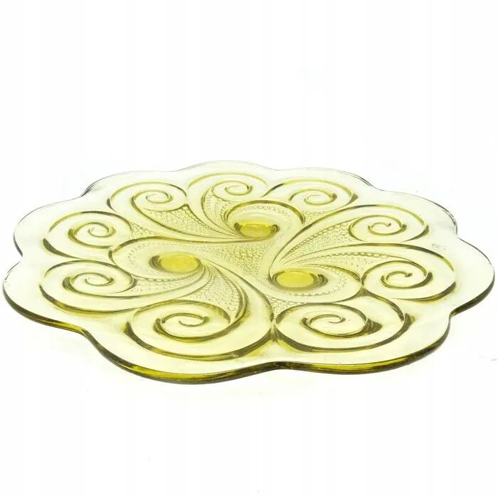 K4R Huta Józefina Assiette Citron ART DÉCO
