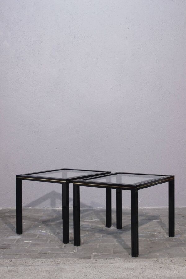Paire de tables d'appoint Pierre Vandel Paris, 1970s