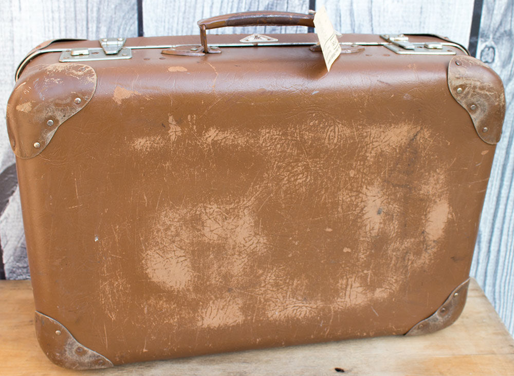 Old decorative suitcase 55 cm wide